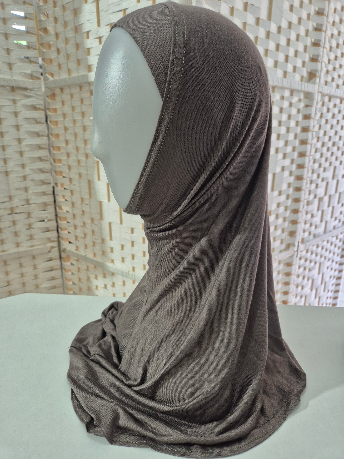 2 Piece Headscarf Charcoal Grey