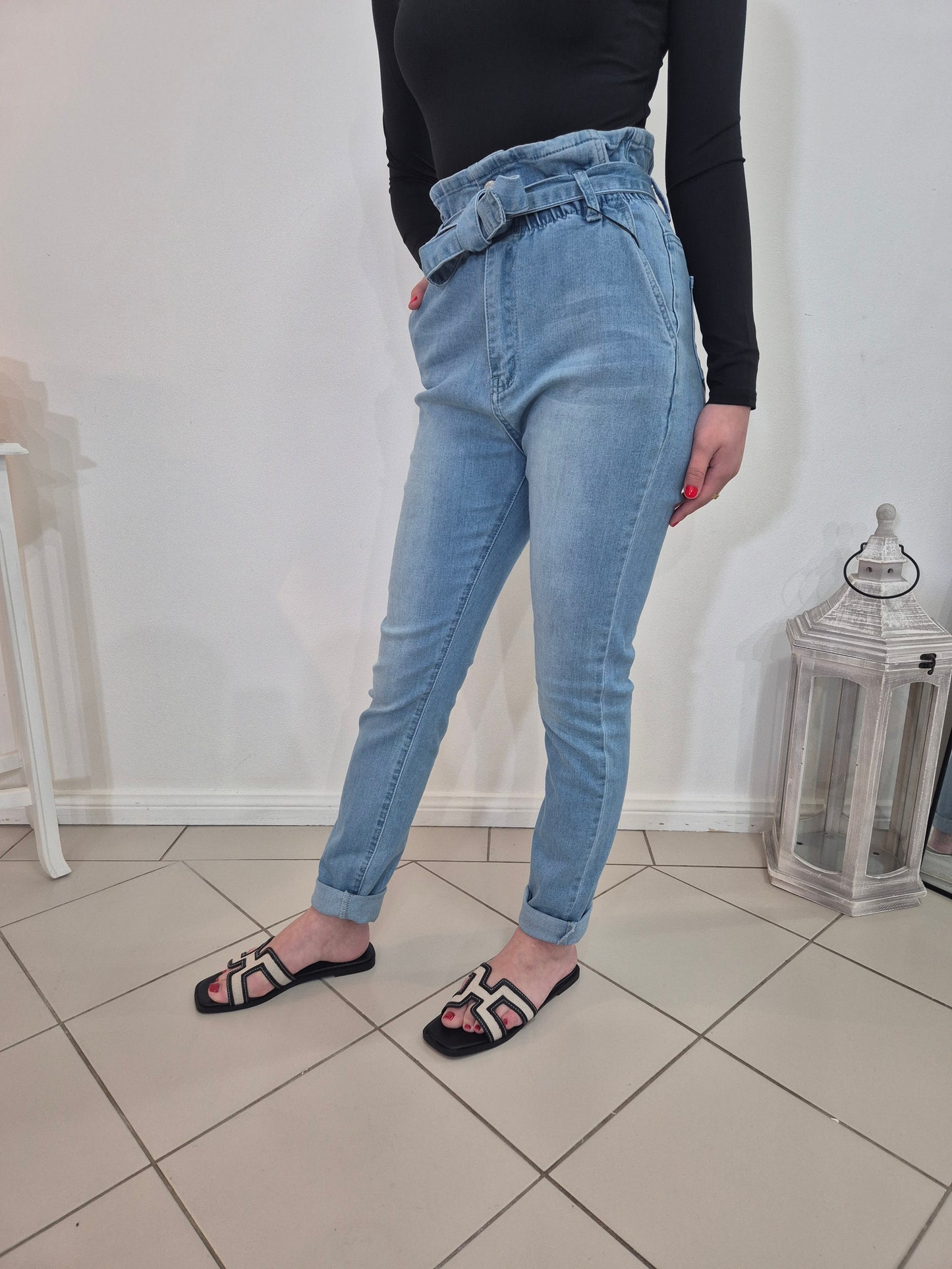 Tie-Up Jeans