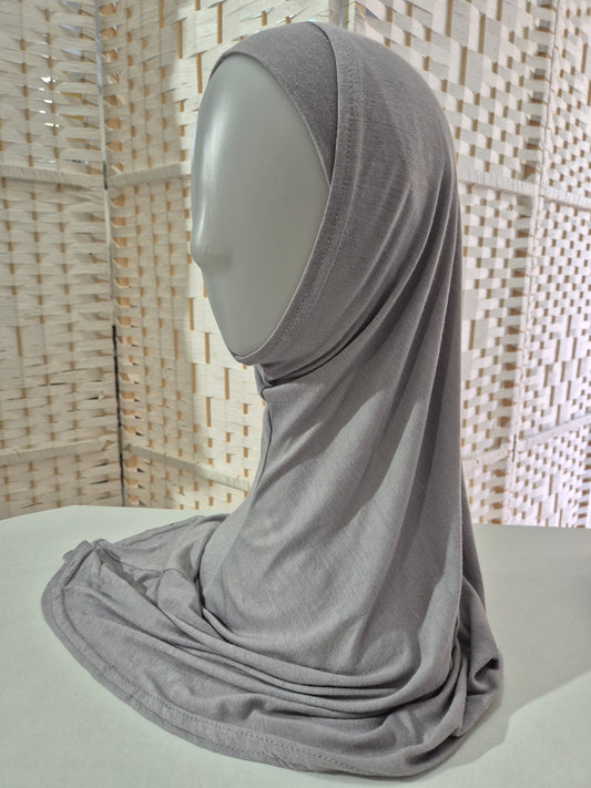 2 Piece Headscarf Light Grey