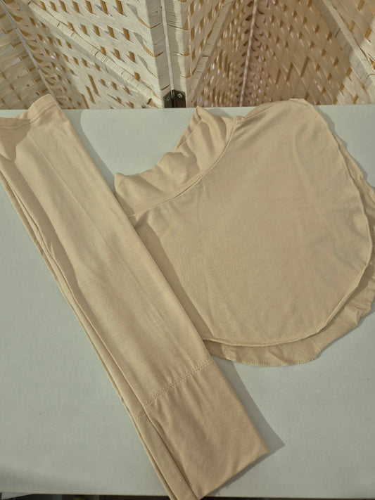Neck Cover + Sleeves (SET) Beige